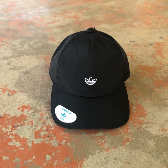 adidas Accessories - ⛔️SOLD⛔️ ADIDAS Originals Relaxed Nylon Black Strapback Hat NWT